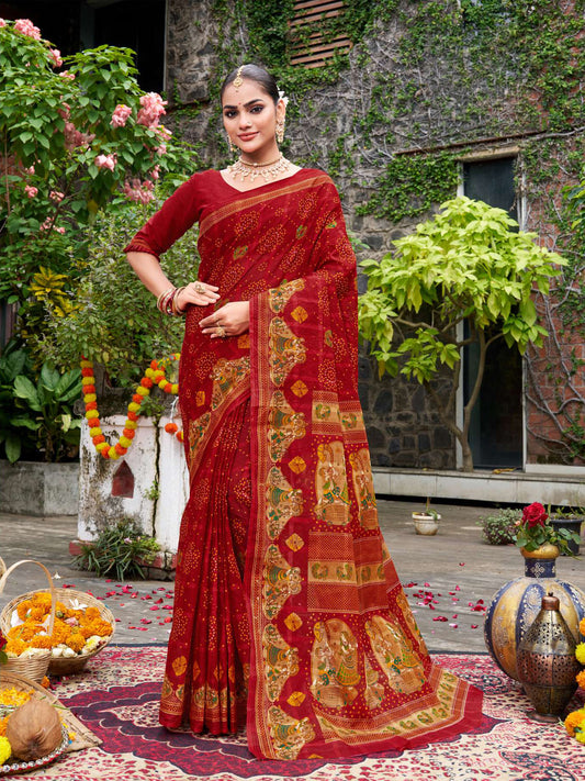 Raga Chundari Dholki Design Saree