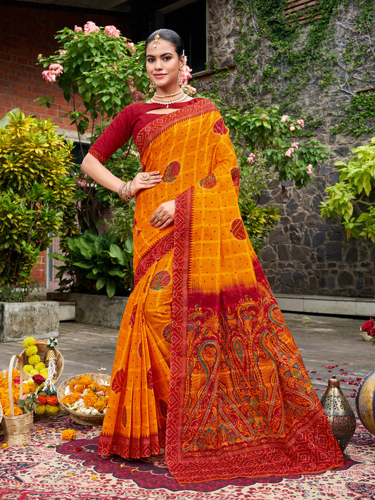 Raga Chundari Floral Design Saree