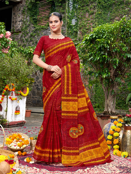 Raga Chundari Ethnic Chundri Inspired Saree