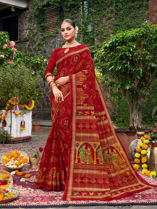 Raga Chundari Dulha Dulhan Design Saree