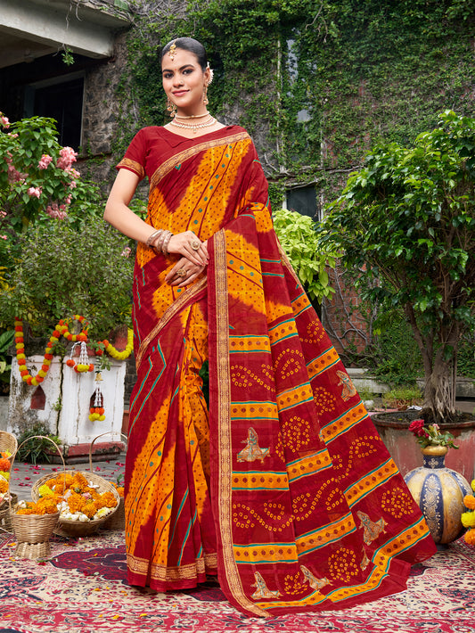 Raga Chundari Folk Saree