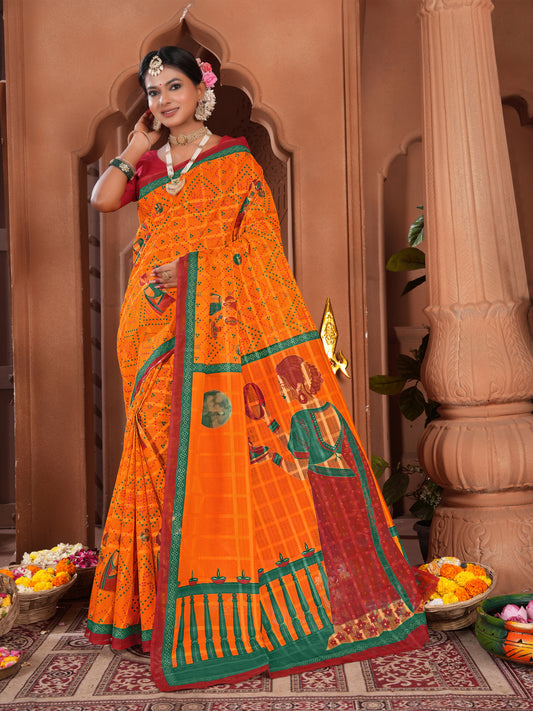 Manokamna Chundri Ethnic Saree