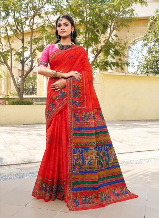 Saket Cotton Dolli Motif Print