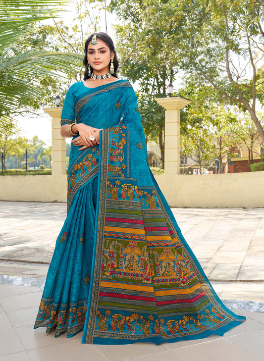 Saket Cotton Dolli Motif Print