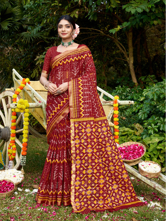 Anushka Zari Heritage Inspired Saree