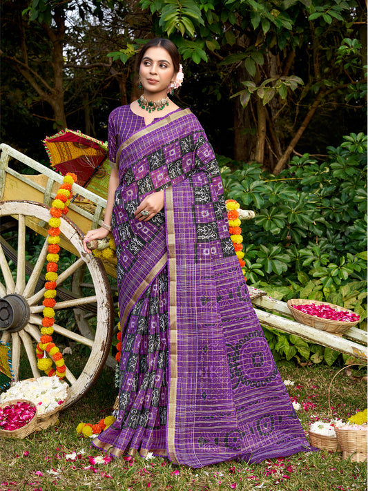 Anushka Zari Artistic Pallu Saree