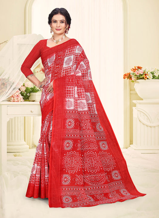 Bond Patola Cotton Saree