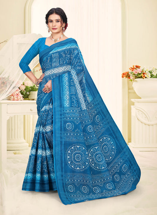 Bond Patola Cotton Saree