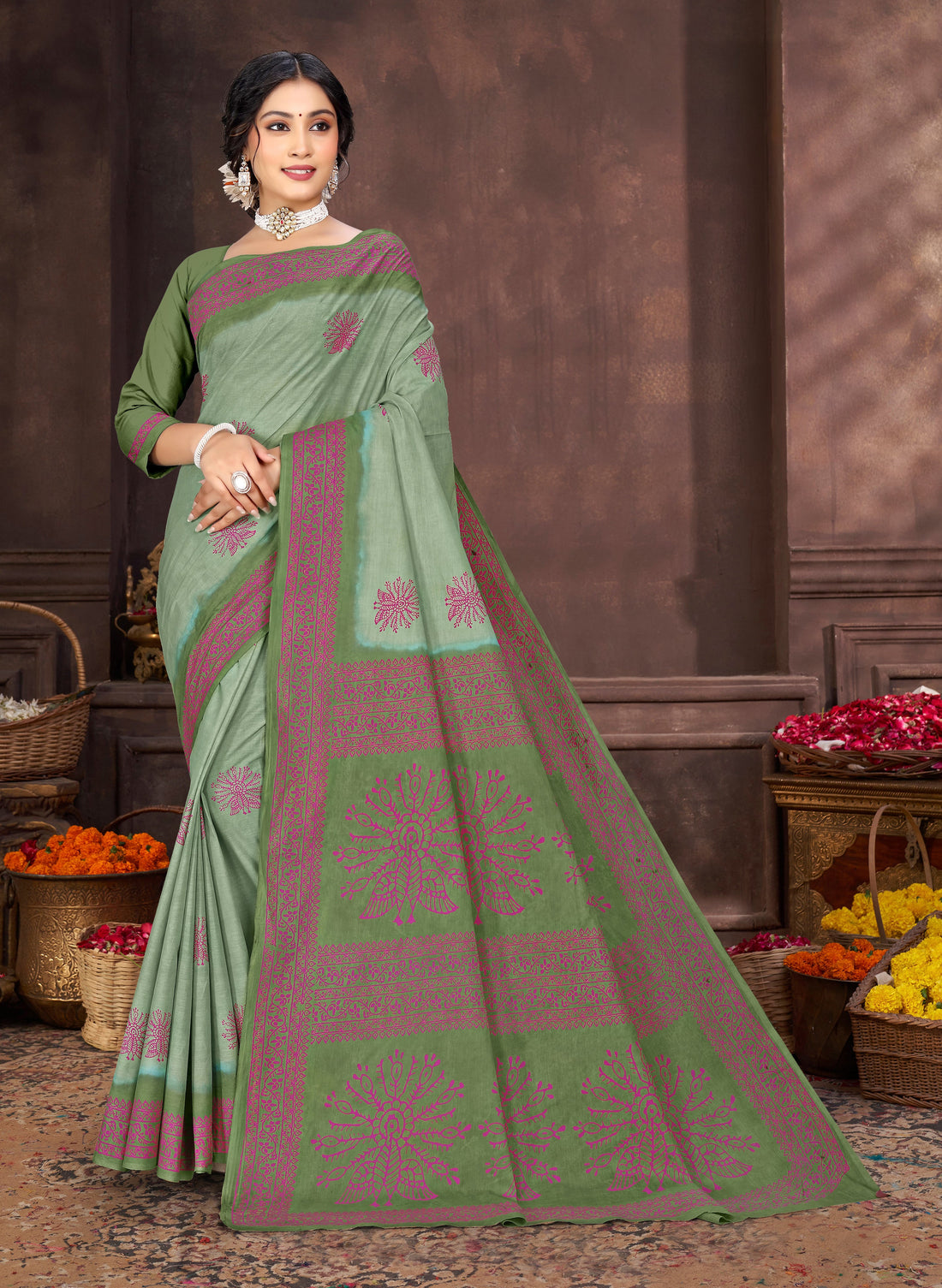 Cotton vs. Synthetic Sarees: Why Breathable Fabric Wins in Indian Summers