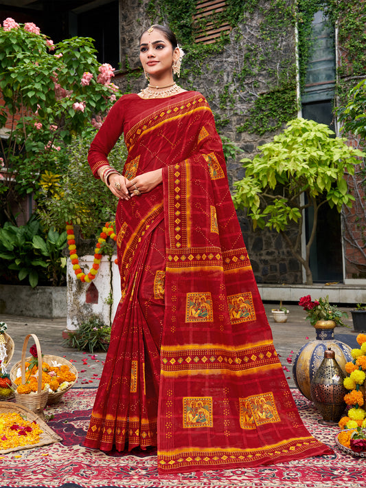 Raga Chundari Figure Design Saree
