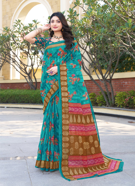 Param Cotton Classic Pallu Saree