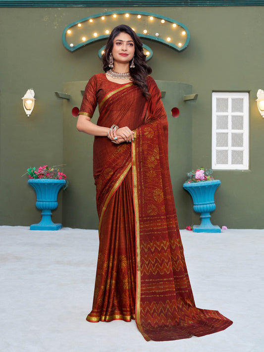 Birju Muslin Ethnic Woven Inspired Saree
