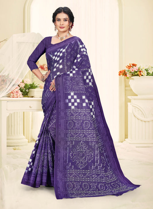 Bond Patola Cotton Saree