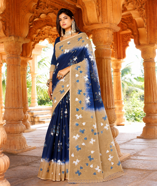 Asha Malai Effortless Ethnic Floral Saree